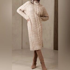 Banana Republic Cavo Cable Knit Sweater Dress. Size Medium